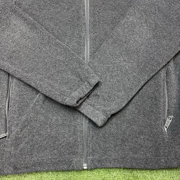 Michigan Wolverines Columbia Fleeece Gray Full Zip Jacket Mens Size Medium - Picture 3 of 8